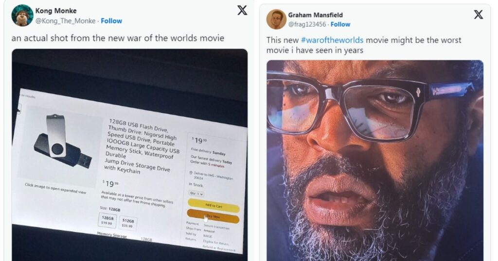 Social media reactions roasting War of the Worlds Prime Video reboot