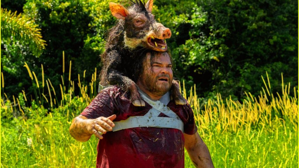 Jack Black and Paul Rudd filming jungle scenes in Anaconda Reboot 2025